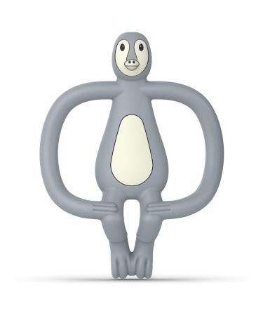 Match stick Monkey Antimicrobial bite ring/toothing aid/gel applicator for wound gums/BPA-free/easy to grab/from 3 months/animal motif (polo penguin) 1 animal bite ring polo penguin