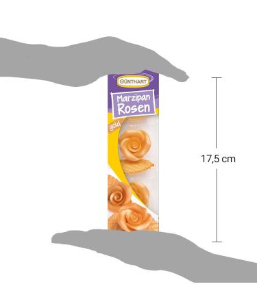 G nthart BackDecor Marzipan Roses Set - 6 Gold & Red Roses with Leaves | Premium Bakery Decoration (2 Packs 66g) - International Shipping Available - Buy Online on GoSupps.com