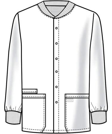Cherokee Men's Snap Front Jacket - Long Sleeve Rib-Knit Collar/Cuffs - XX-Large Big Pewter - Buy Online on GoSupps.com