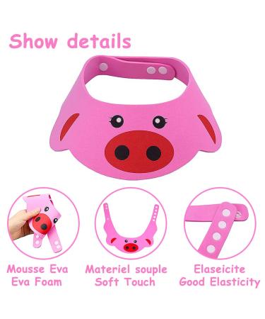 3-Pack Adjustable Baby Shampoo Cap - Waterproof Children's Shower Hood for Easy Bath Time Protection - Buy Online on GoSupps.com