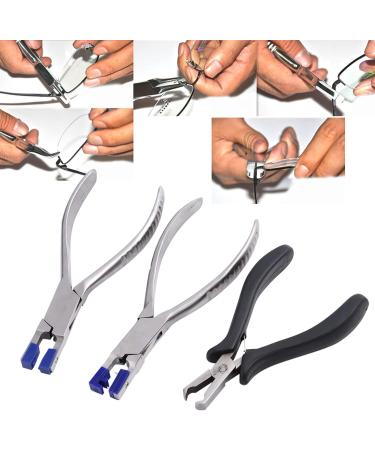 Buy Penrux Stainless Steel Rimless Glasses Frame Pliers - Professional Optician Tool - Adjustable Nose Cushion Remover - Buy Online on GoSupps.com