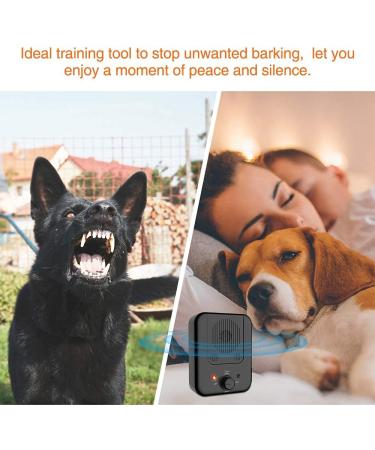 Anti-Bark Device for Dogs - 3 Modes 33ft Rechargeable Ultrasound Training - Effective Bark Stopper for Small & Large Dogs - Buy Online on GoSupps.com