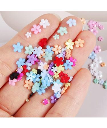 Dornail 12-Grid 3D Flower Nail Charms - 12 Colors Acrylic Flower Nail Art Accessories for DIY Designs & Decorations - Buy Online on GoSupps.com