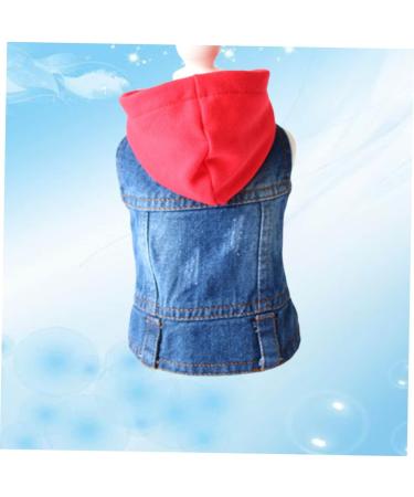 Iplusmile Red Denim Dog Vest - Summer & Spring Pet Costume & Accessories for XL Dogs | Fashionable Party Outfit - Buy Online on GoSupps.com