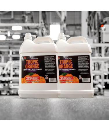 Force 5 Tropic Orange Heavy Duty Hand Cleaner - 2 Pack with Pump | Non-Drying Citrus Pumice Lotion for Effective Cleaning - Buy Online on GoSupps.com