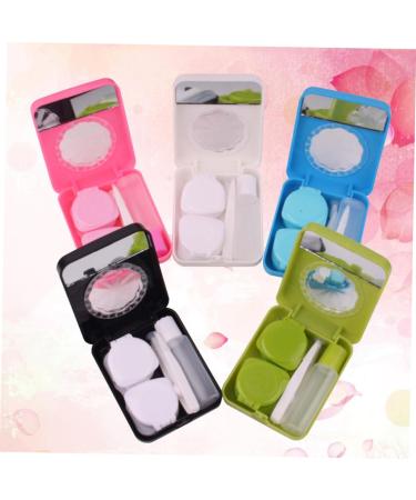 Partykindom 5-Set Blue Schnapps Glasses & Oval Brush Case for Colored Contact Lenses - Beach & Sand Remover Lens Storage - Buy Online on GoSupps.com