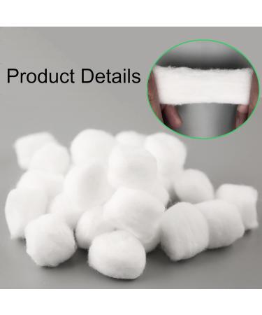 Organic 400 Count Pure Cotton Balls - Super Soft Absorbent & Multipurpose for Makeup Lotion Nail Polish | Premium Quality | International Shipping - Buy Online on GoSupps.com