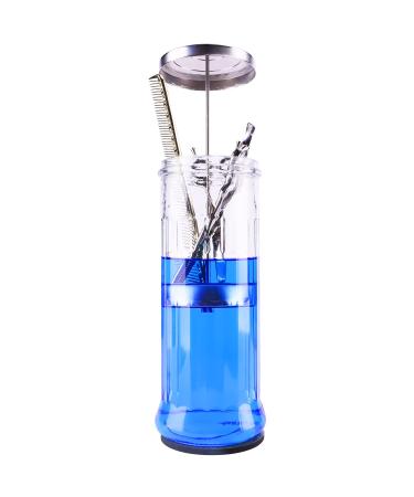 ZIBARBER 50 Oz Glass Disinfectant Jar for Salon Barber Tools - Large Sterilizing Jar for Manicure & Pedicure Implements - 11.7 H x 3.8 W - Buy Online on GoSupps.com