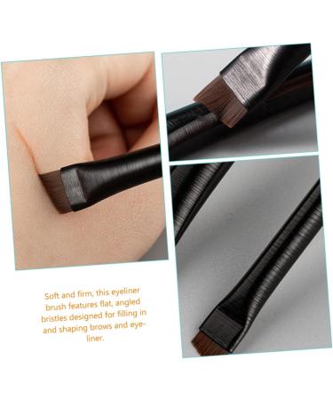 Baluue 3 Sets Women Eyebrow Brush Makeup Tool Wood Ultra Thin Eye Liner Black Makeup Supplies - Buy Online on GoSupps.com