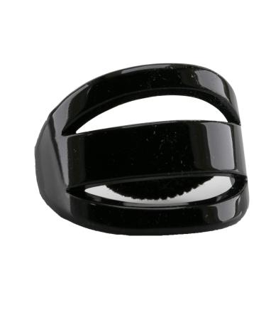 1pc braid holder with terry cloth band 5x4 in black - Made in Germany - WeLoveBeads