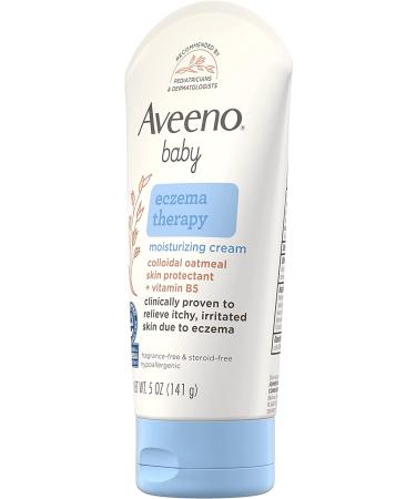 Aveeno Baby Eczema Therapy Moisturizing Cream | Natural Colloidal Oatmeal & Vitamin B5 | Paraben & Steroid-Free | 5 fl. oz - Buy Online on GoSupps.com