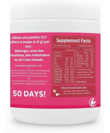 BBL Poudre Nutritive - Volume Fesses & Hanches | Shake Multi-fruits 100% Naturel | Fenugrec Maca | 400g 50 Doses - Buy Online on GoSupps.com
