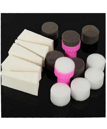 1 Set Nail Art Gradient Sponge Stamp - Triangle Shade Transfer Template for DIY Manicure | Nail Art Accessories - Buy Online on GoSupps.com