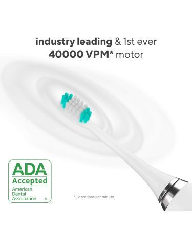 AquaSonic Vibe Ultra Whitening Toothbrush | 8 Brush Heads, Travel Case, Sonic Motor, Wireless Charging - Buy Online on GoSupps.com