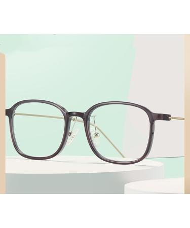 Ultra-Light Metal Square Frame Blue Light Blocking Glasses for Men & Women - Anti UV Ray Computer Reading Glasses 51mm - Buy Online on GoSupps.com