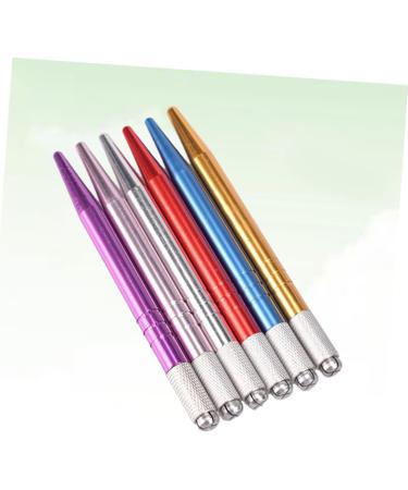 FOMIYES 6pcs Embroidered Eyebrow Pencil Makeup Eyebrow Pen Microblading Pen Aluminum Alloy Korean - Buy Online on GoSupps.com