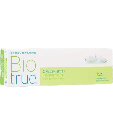 Bausch and Lomb Biotrue ONEday Daily Soft Contact Lenses - 30 Pieces BC 8.6 mm DIA 14.2 -12 Diopters | Buy Internationally - Buy Online on GoSupps.com