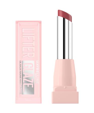 Maybelline Lifter Glaze Oil Balm with Hyaluronic Acid and Hydrating Oil Blend Lip Balm with 24HRs of Smooth Moisturizing Shine Berry Haze (Sheer Cool Mauve)