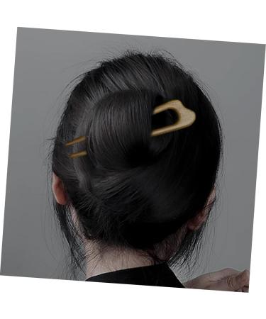 minkissy Hair Toppers French Hair Pin Hair Stick Hair Clips Hair Pins for Thick Hair U Pins Hair French Hair Accessories Hair Pins for Buns Hairpins Hair for Women Decorate Simple Wood - Buy Online on GoSupps.com