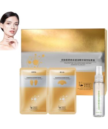 Spiral Peptide Deer Bone Collagen Essence Kit Spiral Peptide Collagen Essence Dissolve Face Collagen Patch Collagen Essence Kit (Color : 1pcs)