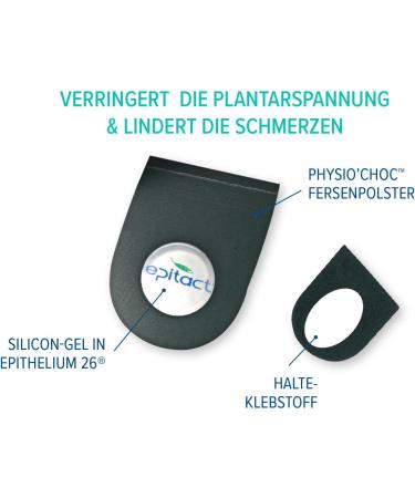 EPITACT Heel Pad PHYSIOchoc 2 Pack Size S Relief for Heel Spur & Plantar Fasciitis | International Shipping Available - Buy Online on GoSupps.com