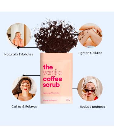 Vanilla Coffee Scrub | Exfoliates Naturally | Reduces Cellulite & Redness | Vegan & Organic - Buy Online on GoSupps.com