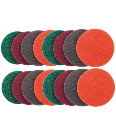 Srutueo 16Pcs Polishing Pads 5inch for Wood Stainless Steel Furniture Grit 180 400 800 1500