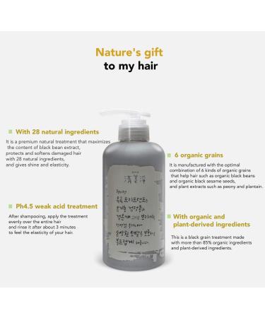 Buy Chungmijung Black Grain Treatment - Organic Dandruff & Oily Scalp Solution with 28 Natural Ingredients | International Shipping Available - Buy Online on GoSupps.com