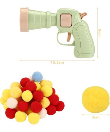 Collazoey 50 Cat Toy Balls - Plush Interactive Launcher & Silent Colorful Balls for Indoor Cats - Buy Online on GoSupps.com