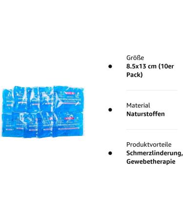 Wundmed Reusable Cold/Warm Compresses - 10 Pieces (8.5 x 13 cm) | Fast International Shipping - Buy Online on GoSupps.com
