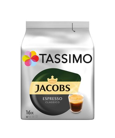 Tassimo Jacobs Espresso Classico Lot de 16 capsules de caf 118 g Expresso 16 unit (Lot de 1)