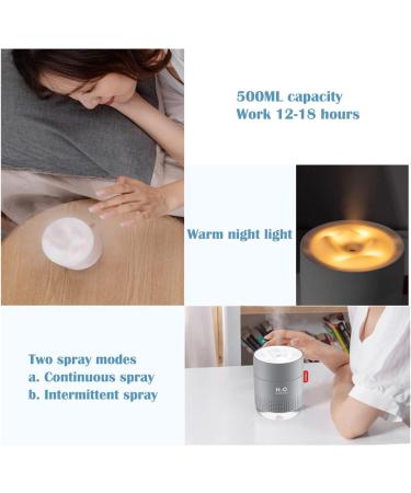 500ML Cool Mist Humidifier for Plants - Quiet Air, Two Modes, Night Light, Auto-Off - Grey - Buy Online on GoSupps.com