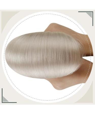 Buy Laavoo 45CM Platinum Blonde Real Hair Microring Extensions - Invisible Micro Loop - #60 - 50g | International Shipping Available - Buy Online on GoSupps.com