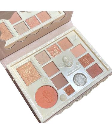 Xuejian pearl shimmer glitter eyeshadow palette highlighter powder highly pigmented pearl gloss waterproof permanent contouring make-up for women girls