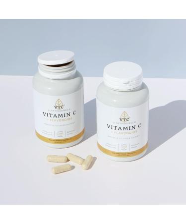 VTC VitaTradingCo. Vitamin C + Flavonoids | 1000mg High Potency Vitamin C with Citrus Bioflavonoids | Powerful Antioxidant | Immune & Collagen Support | 100 Veggie Capsules - Buy Online on GoSupps.com