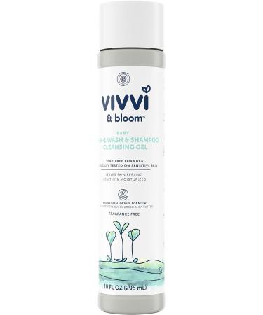 VIVVI & BLOOM Gentle 2-in-1 Baby Wash & Shampoo - Fragrance-Free, Sulfate-Free, Paraben-Free, Dye-Free - 10 fl. Oz - Buy Online on GoSupps.com
