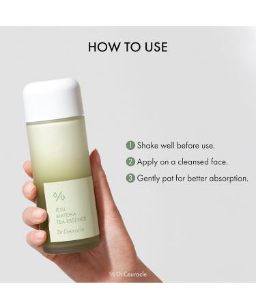 Dr.Ceuracle Jeju Matcha Tea Essence - Skin Purifying Milky Toner with Matcha Extract 9-Peptide Ceramide Korean Skincare Essence (150 ml / 5.07 fl. oz.) - Buy Online on GoSupps.com