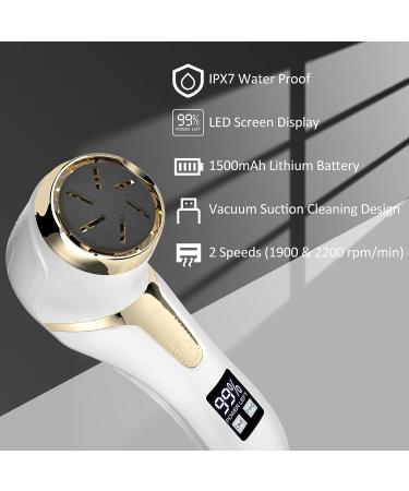 Rechargeable Electric Foot Callus Remover with 3 Roller Heads - For Smooth and Soft Feet - Foot Care Tool for Men and Women - Buy Online on GoSupps.com