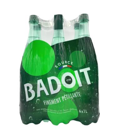 From France - Badoit - Eau min rale naturelle p tillante 1 litre - Lot de 6