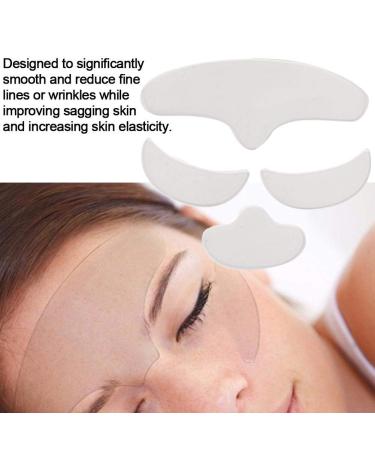 Sonew 4Pcs Silicone Anti-Wrinkle Pads - Reusable Forehead Eye & Chin Skin Care Lifting & Firming Treatment - Buy Online on GoSupps.com