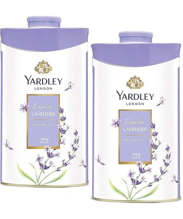 Yardley London Fresh Floral Fragrance Locked in a Fine & Silky Perfumed Talcum Powder (Yardley London English Lavender Pack of 2 250Gram)