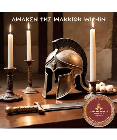 Sons Of Sparta Sandalwood Beard Balm for Men | Premium Beard Care & Grooming Products - Buy Online on GoSupps.com