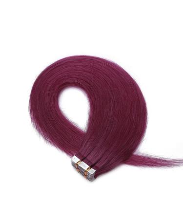Buy SEGO Tape in Extensions - 20 Wefts Human Remy Hair Glue Hairpiece with Free 10pcs Tapes - Purple 14 (35cm) - 40G for International Shipping - Buy Online on GoSupps.com