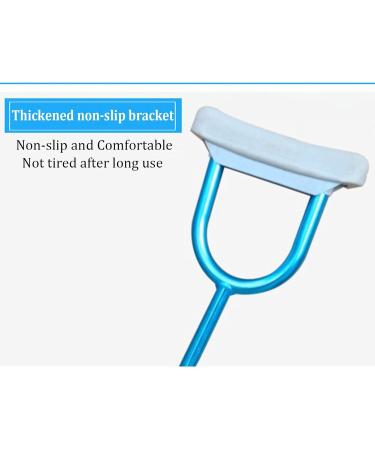 Foldable Axillary Crutches with Arm Support Lightweight Aluminum Alloy Tube Adjustable Crutches for Elderly and Recovered People Bathing in Sunlight - Buy Online on GoSupps.com