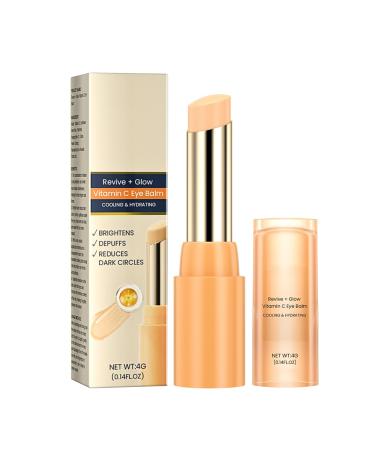 Vitamin C Eye Cream Stick Glow Eye Stick Eye Cream for Dark Circles and Puffy Eyes Under Eye Cream for Women/Men Eye Cream Anti Aging Eye Balm Stick Cooling & Hydrating Skincare 1