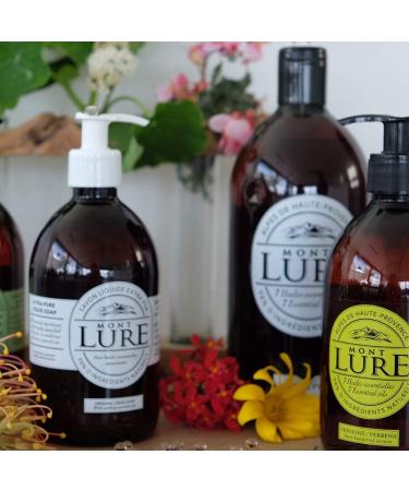  Montlure Traditional Verbena Liquid Soap with Essential Oils - 97% Natural Ingredients - Made in Provence France - Hands Body and Face - Shower Gel 500 ml - Buy Online on GoSupps.com