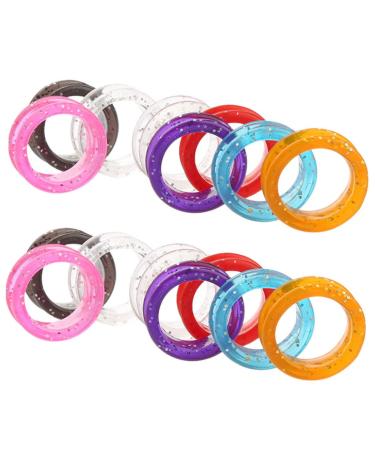 ADOCARN Dog Grooming Scissors 20 Pieces Scissor Ring Scissor Finger Rings Silicone Scissor Ring Silica Gel Non-Slip Dog Scissors