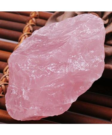 Natural Raw Pink Rose Quartz Crystal Rough Stone Specimen Crystal Love Natural Stones and Minerals Fish Tank Stone Rocks (Size : 80-120g) - Buy Online on GoSupps.com