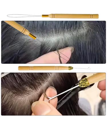 XINMEIWEN Hair Extension Kit with Pulling Hook Bead Device Tool & 200 Silicone Lined Micro Rings - Professional Styling Accessory (Beige) - Buy Online on GoSupps.com