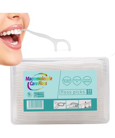 50 Dental Silk Sticks - Portable Dental Floss & Toothbrush Bar for Home & Travel | Soft on Gums - Buy Online on GoSupps.com